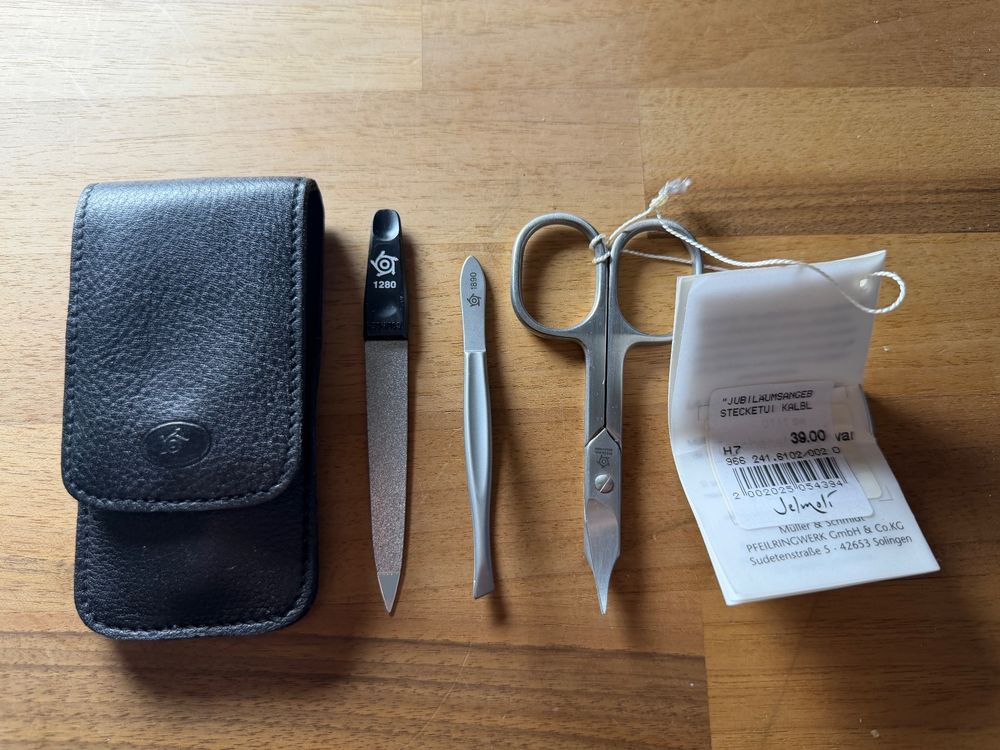 Pfeilring Nagel-Set, pelle di vitello, NP 39.-