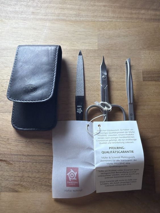 Pfeilring Nail Set, pelle nappa, NP 39.-