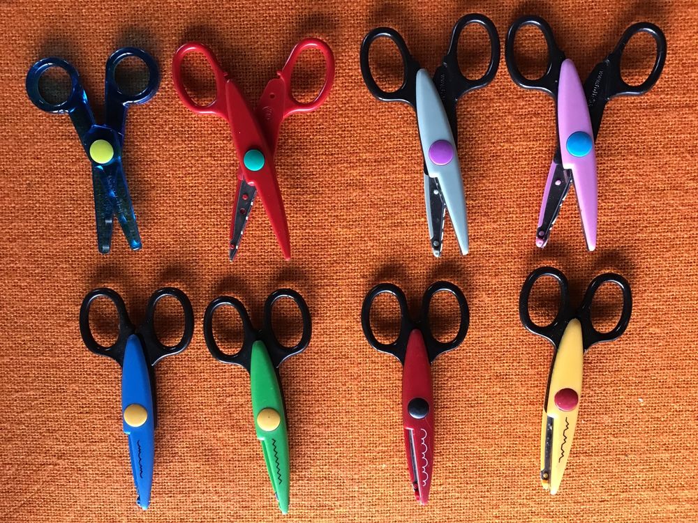 Set da 8 di forbici per il bricolage, per la carta, per...