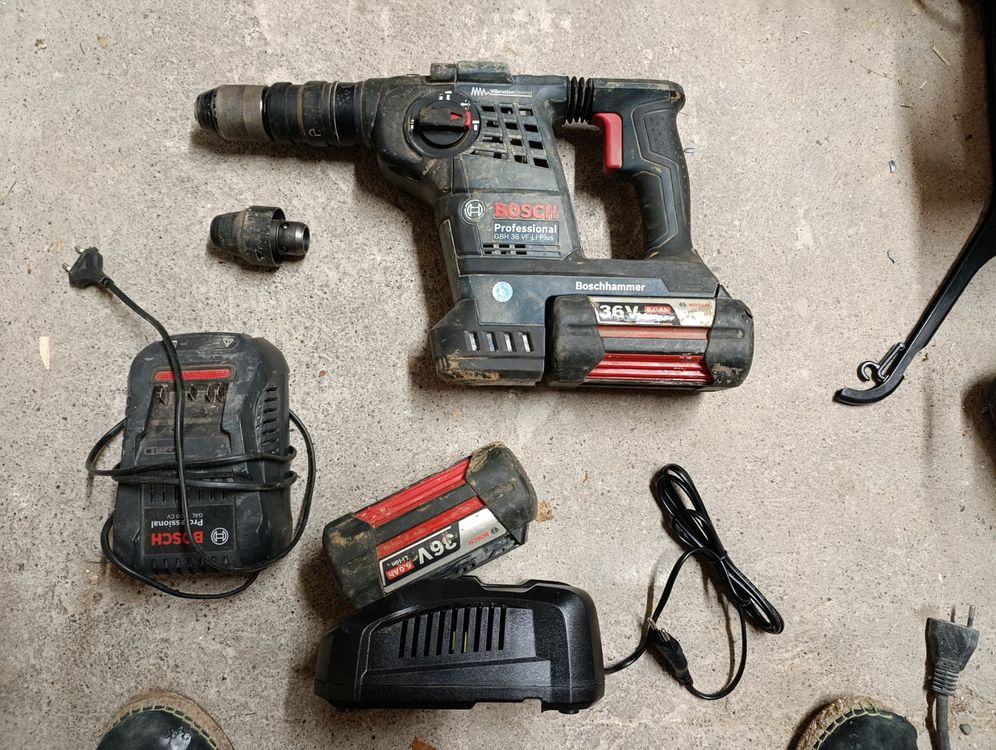 Bosch GBH 36 VF-LI Plus Martello perforatore senza fili!