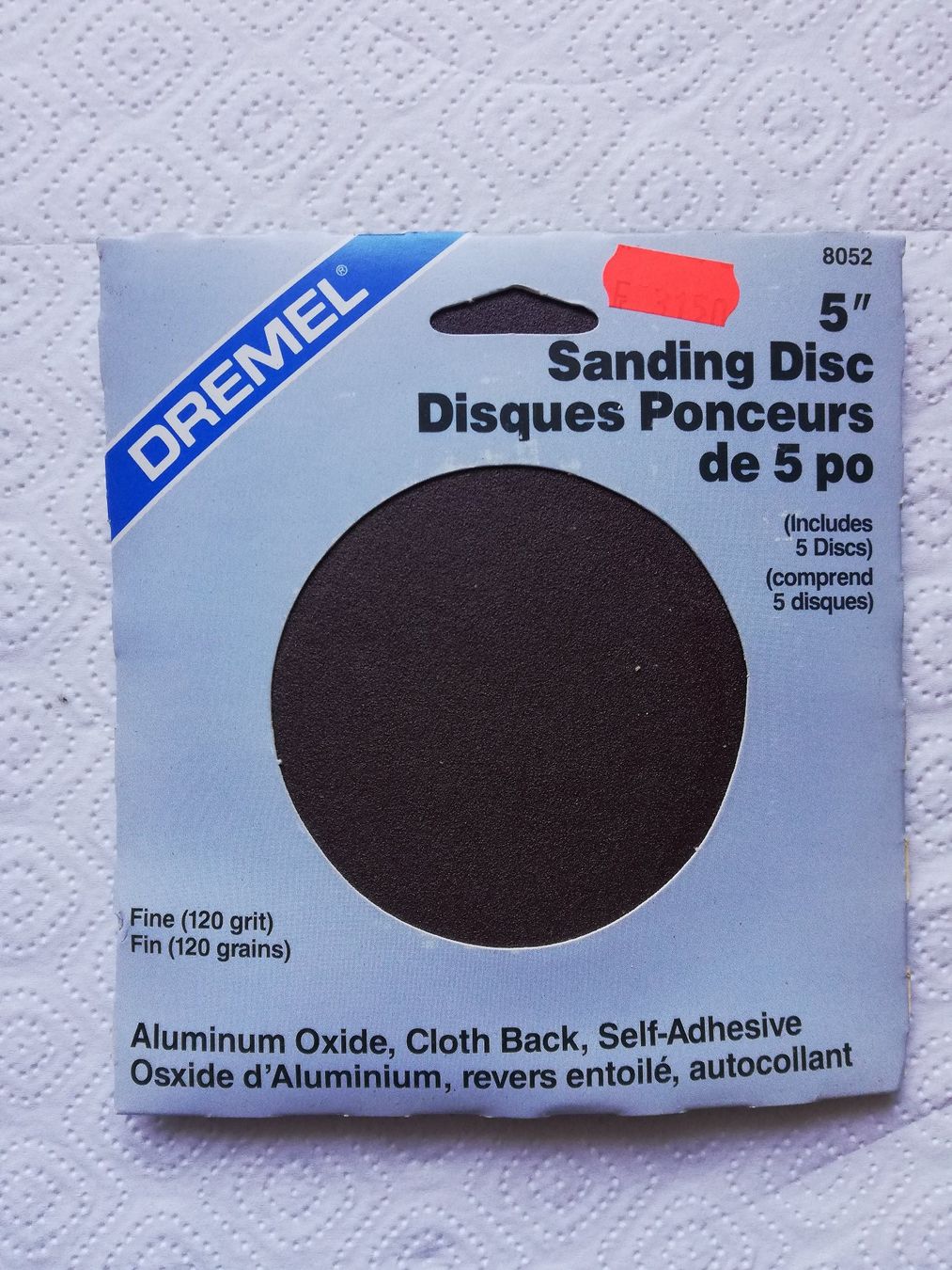 5 Dremel dischi abrasivi 120 grana autoadesivi nuovi - Image 1