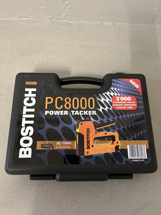 Bostitch PC8000 Power Tacker Klammergerät Set, nuovo - Image 2