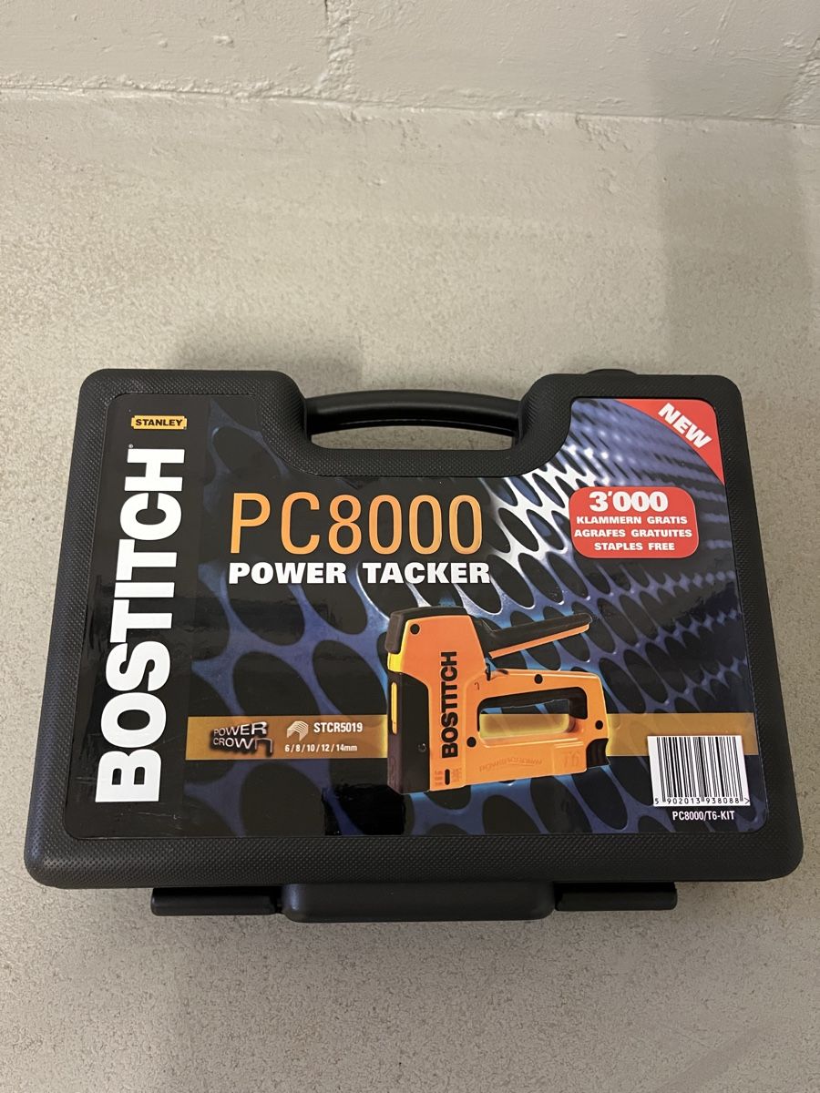 Bostitch PC8000 Power Tacker Klammergerät Set, nuovo - Image 3
