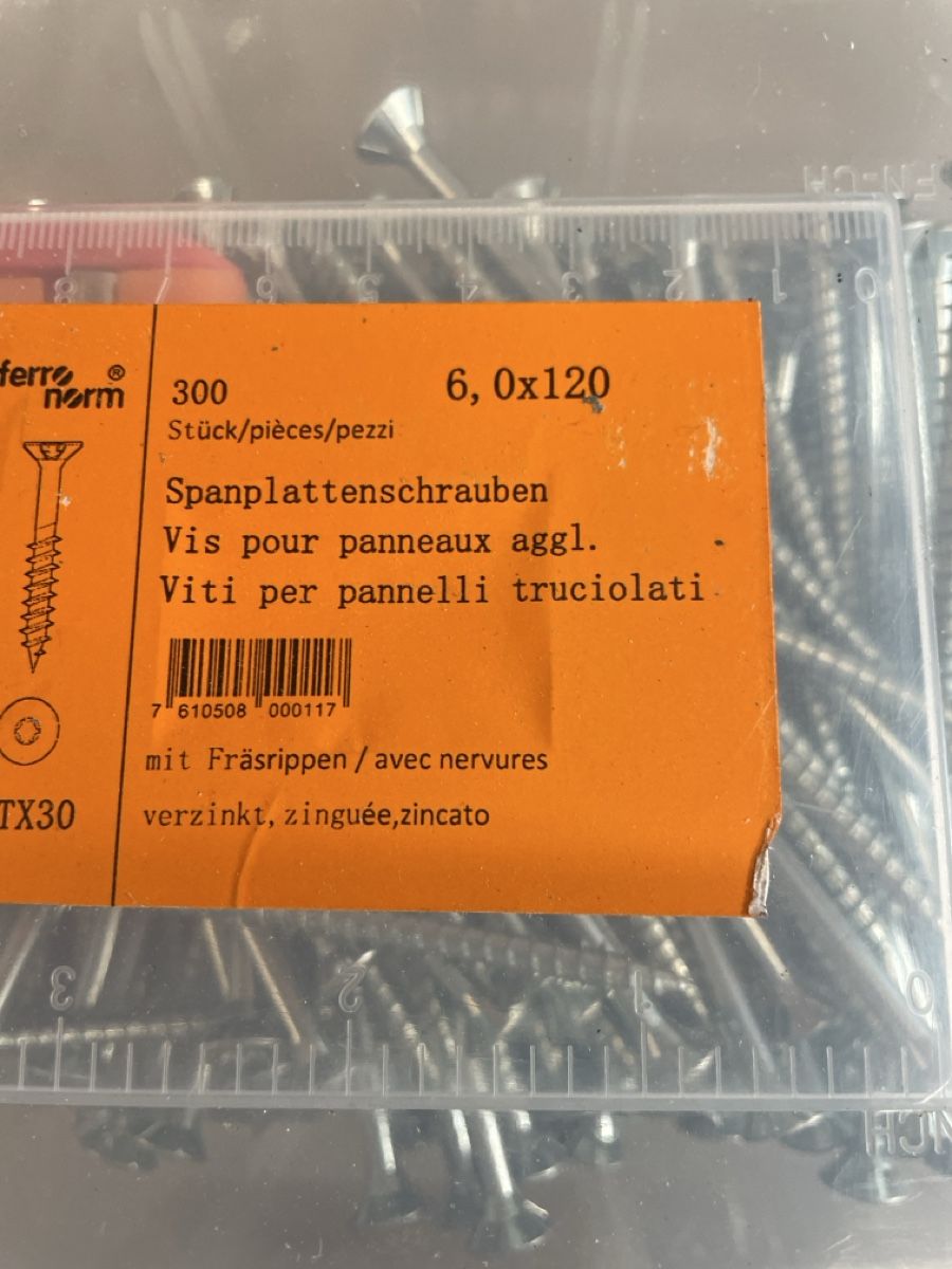 Ferro Norm Torx 6,0x120, 300 pz, Nuovo! - Image 3