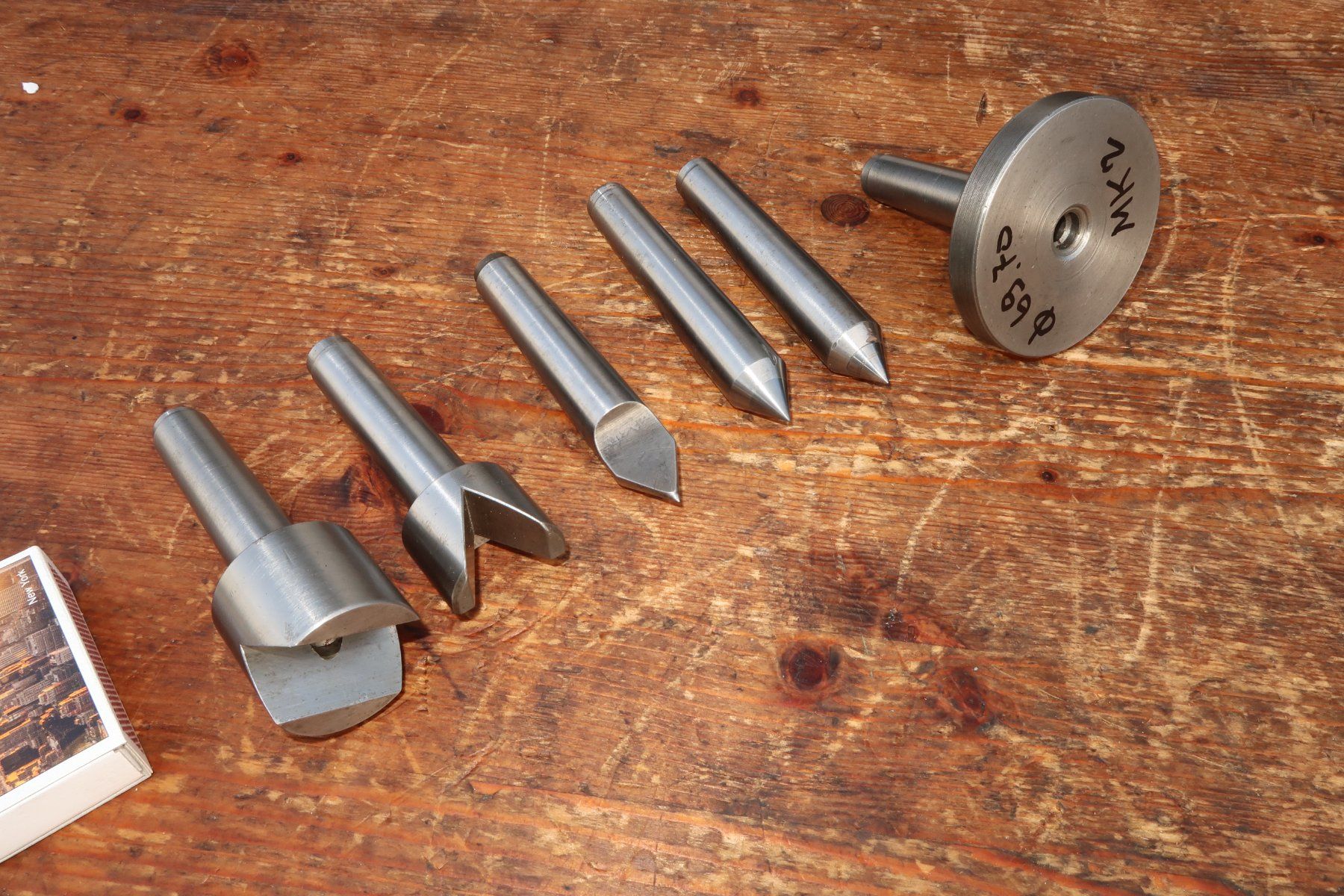 6 x Teile mit Konus MK2 Schaublin Simonet Habegger - Image 1