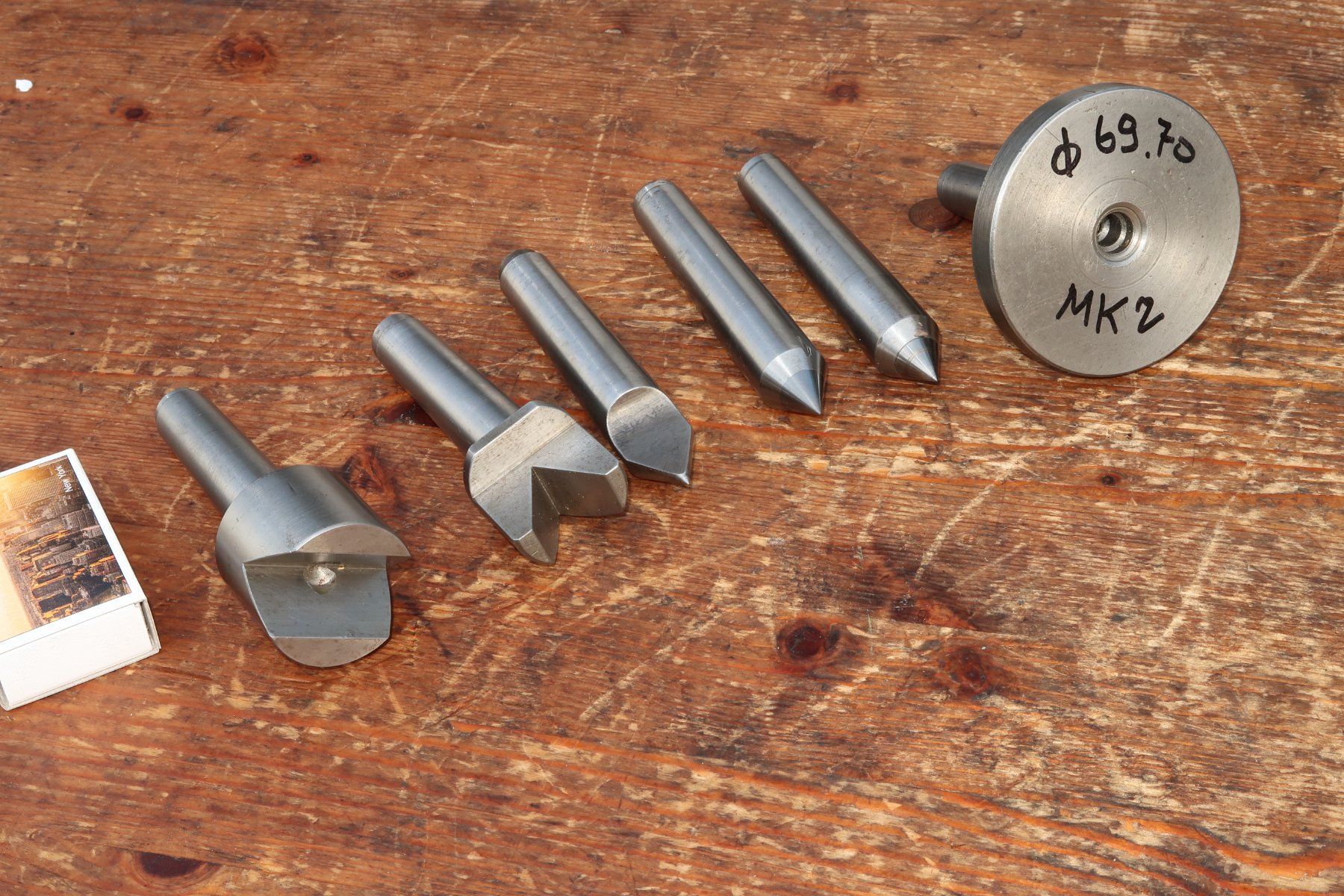 6 x Teile mit Konus MK2 Schaublin Simonet Habegger - Image 3