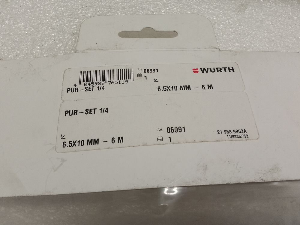 Würth PUR-SET 1/4 Schlauch ad aria compressa, 6,5x10 mm - 6 M - Image 2