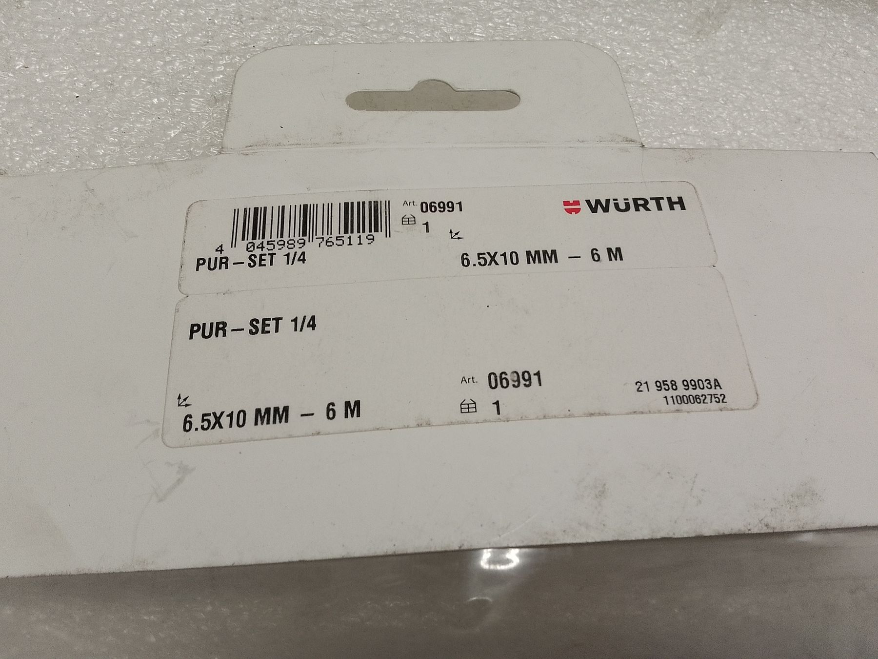 Würth PUR-SET 1/4 Schlauch ad aria compressa, 6,5x10 mm - 6 M - Image 3
