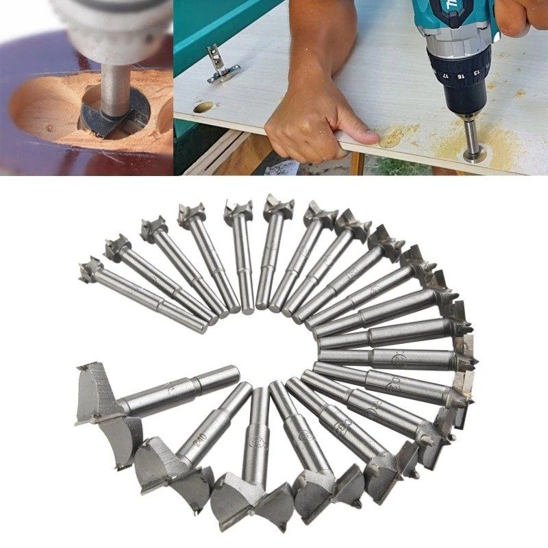 ✅NEU 20 Teile Dübelbohrer Holzbohrer Forstnerbohrer 14-50mm - Image 1