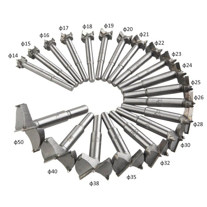 ✅NEU 20 Teile Dübelbohrer Holzbohrer Forstnerbohrer 14-50mm - Image 3