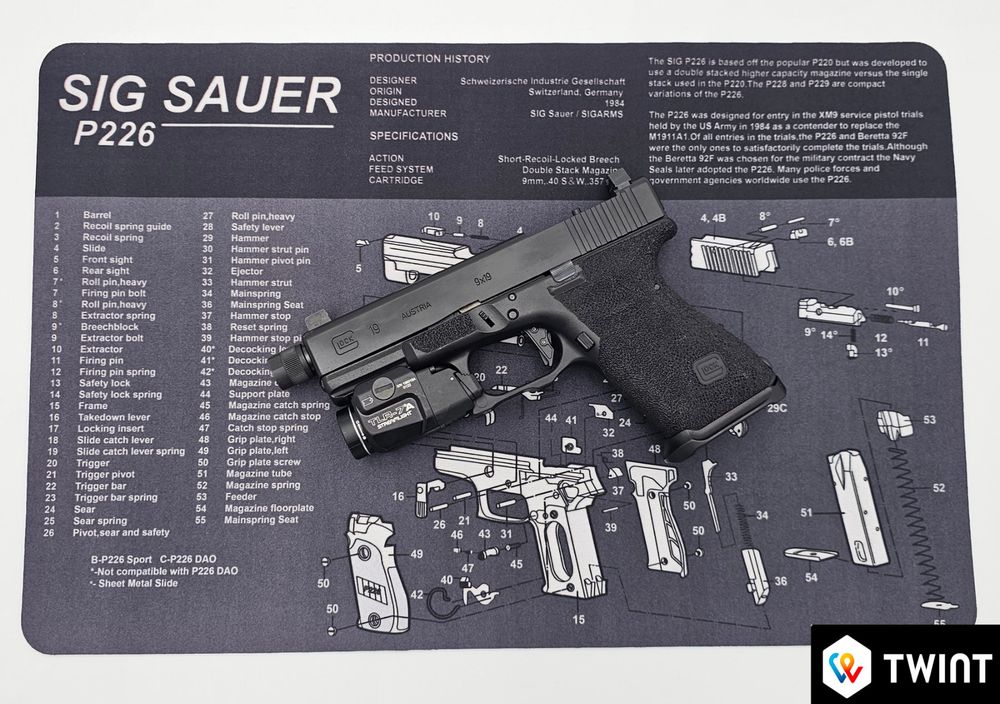 SIG P226 - Tappeto per la pulizia e lo smontaggio - Image 2