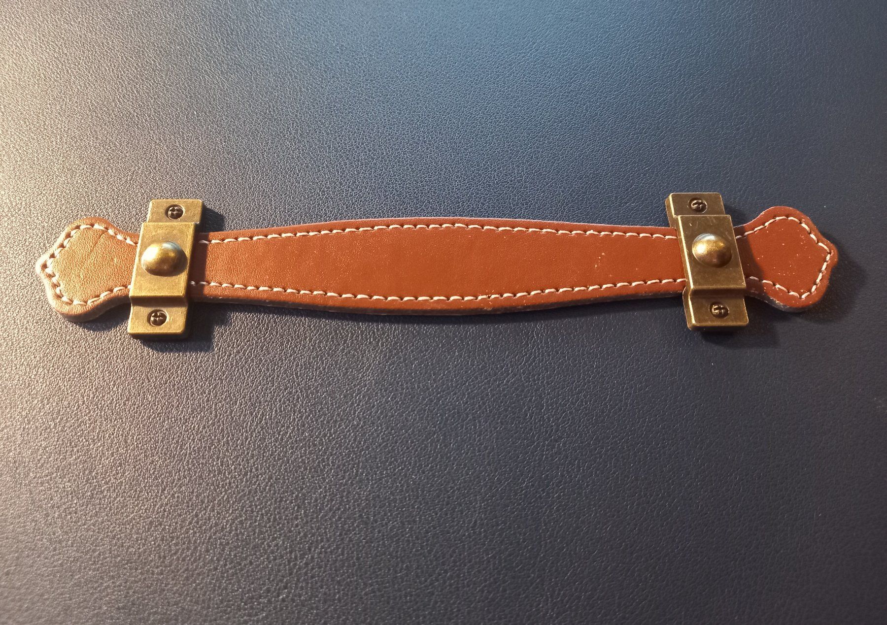10x Retro 96mm Leather Handle - Leather Handle for Furniture - Image 3