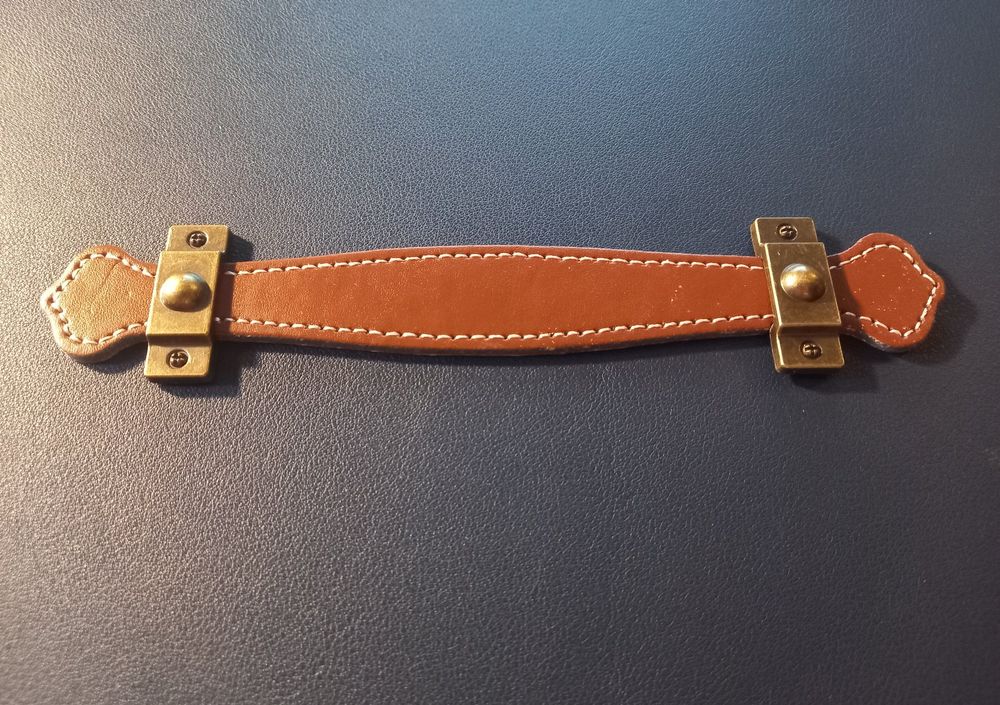 20x Maniglia in pelle Mobili Retro 128mm - Maniglia in pelle per mobili