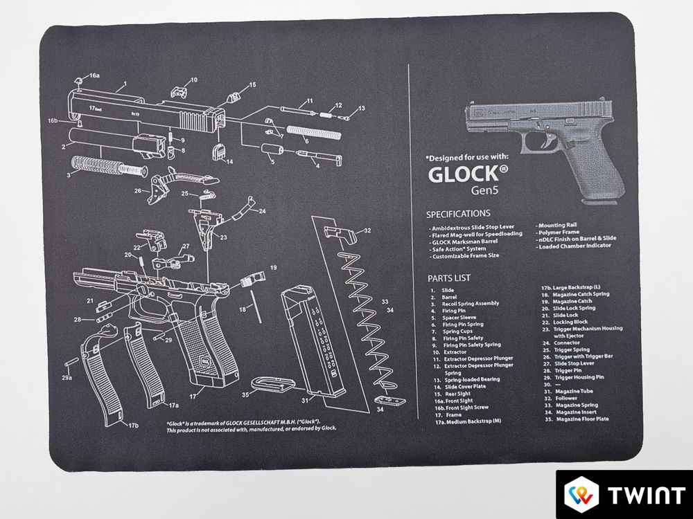 Pulisci e smonta la Glock G5 - Pistole - Pulisci la mattonella