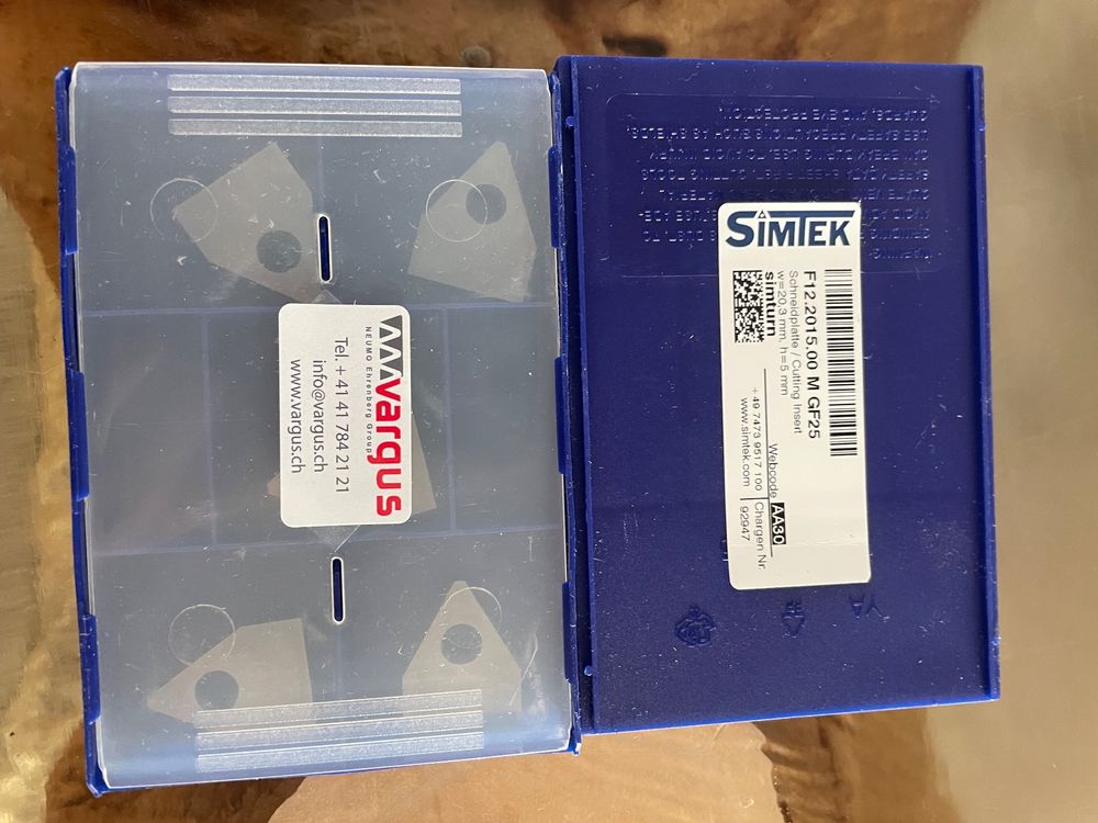 Simtek Schneidplatten F12-2015.00 M GF25, nuovo! - Image 2