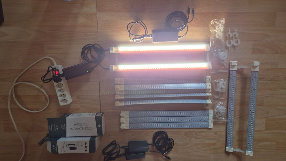 Cosmorrow® alimentatore LED 2 x 20 Watt e 2 LED di fioritura