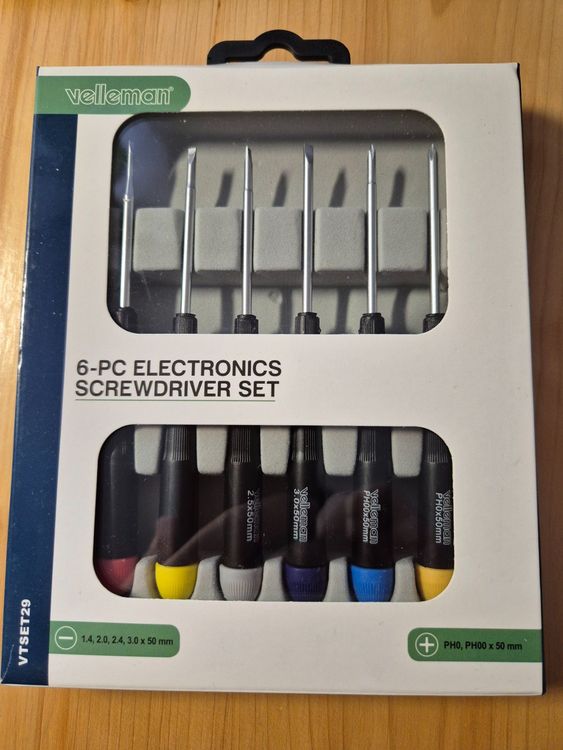 Set di 6 viti di precisione - Velleman