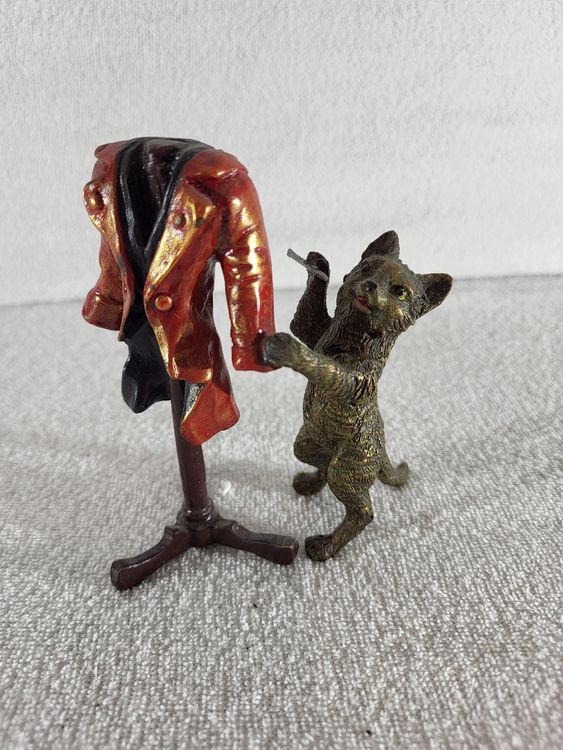 Gatto in bronzo viennese - Schneider