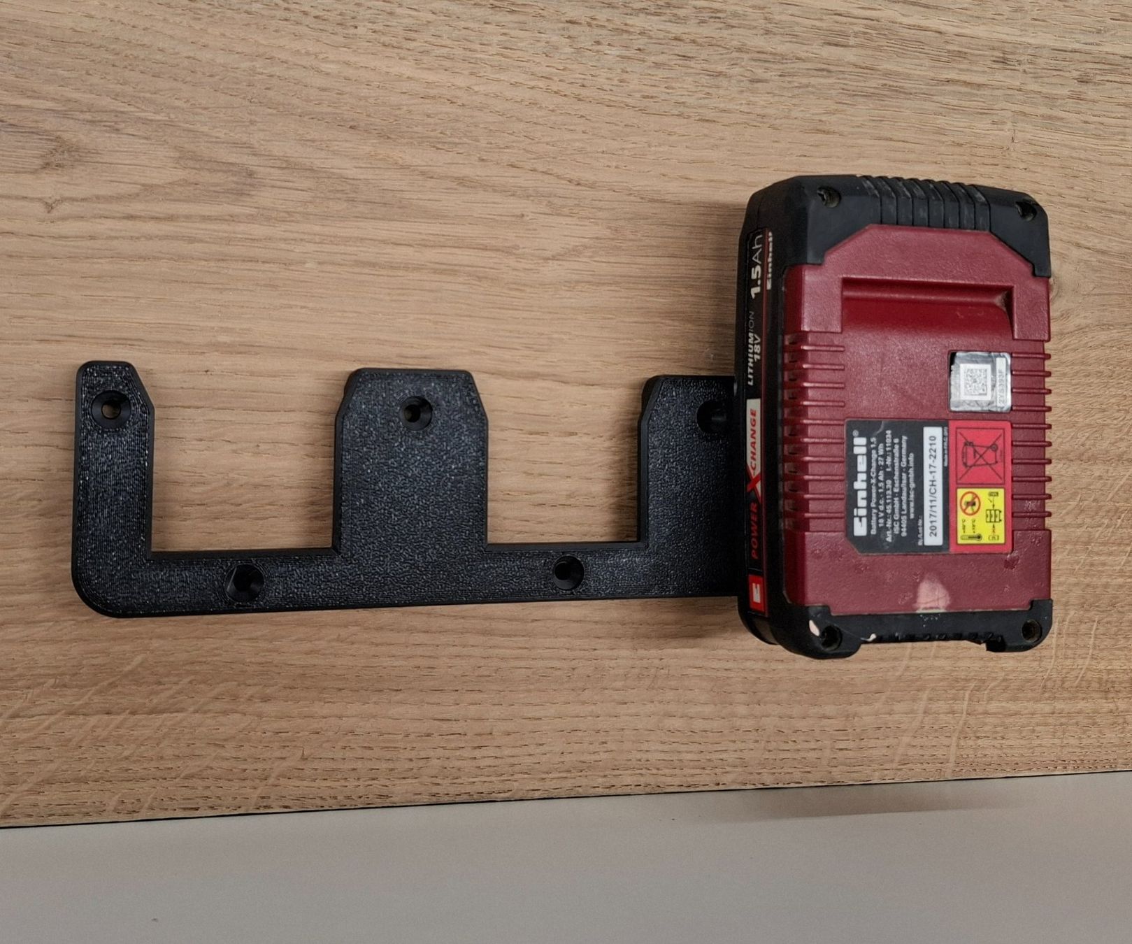Supporto batteria Einhell 18V Supporto batteria per officina Batteria 3 volte - Image 1