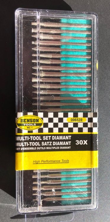 Stifle di diamante Benson, 30 pz., molto ben conservati, multitool