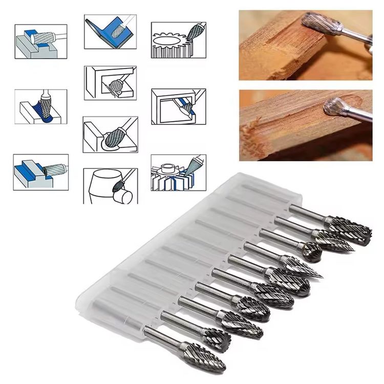 Dremel Fräser Raspel Proxxon Set di metallo legno carburo di tungsteno - Image 2