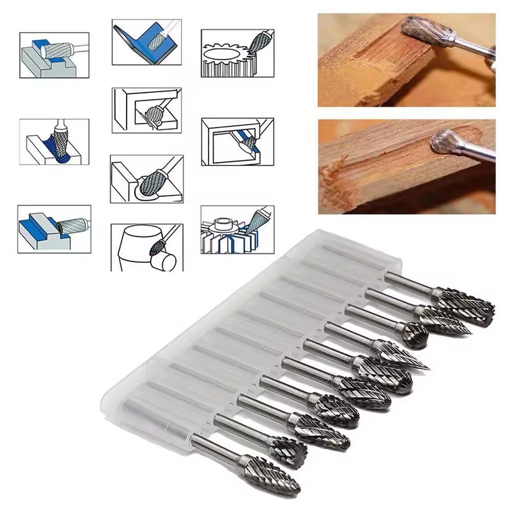 Dremel Fräser Raspel Proxxon Set di metallo legno carburo di tungsteno - Image 3