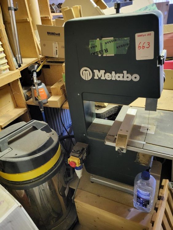 Metabo Seghe a nastro (Lotto 663) Ubicazione 3944 Unterbäch