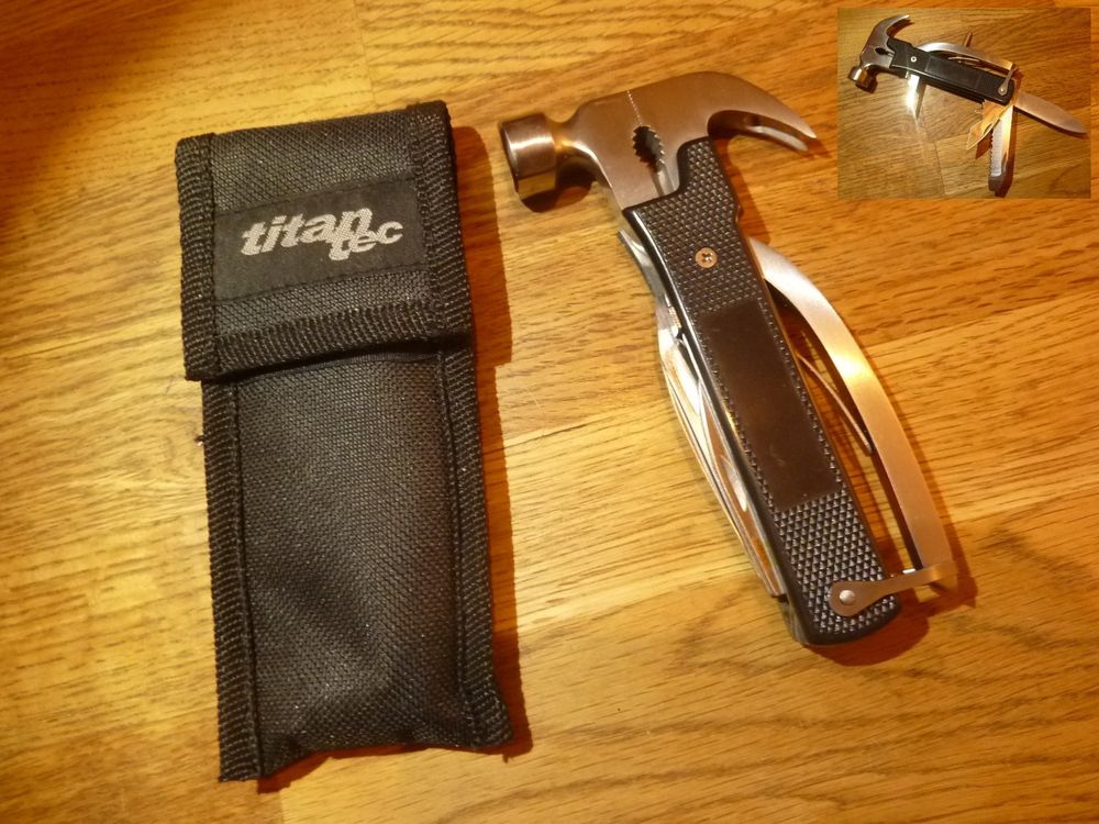 titantec 12in1 Multitool-Mini-Hammer Camping Accessori