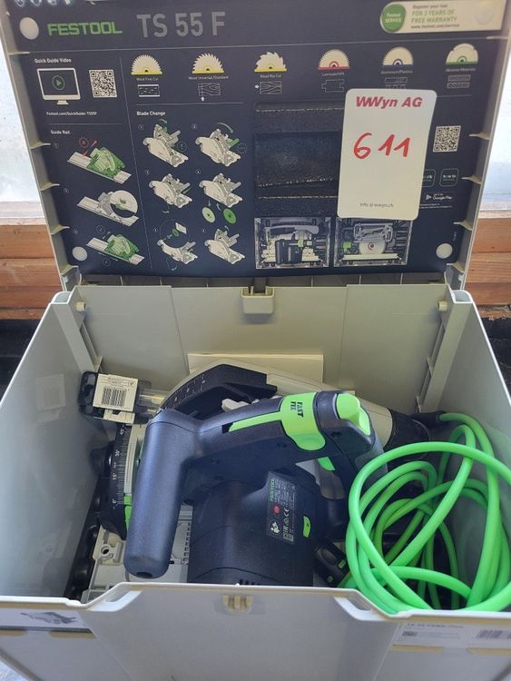 Festool sega a mano (Lotto 611) Ubicazione 3944 Unterbäch