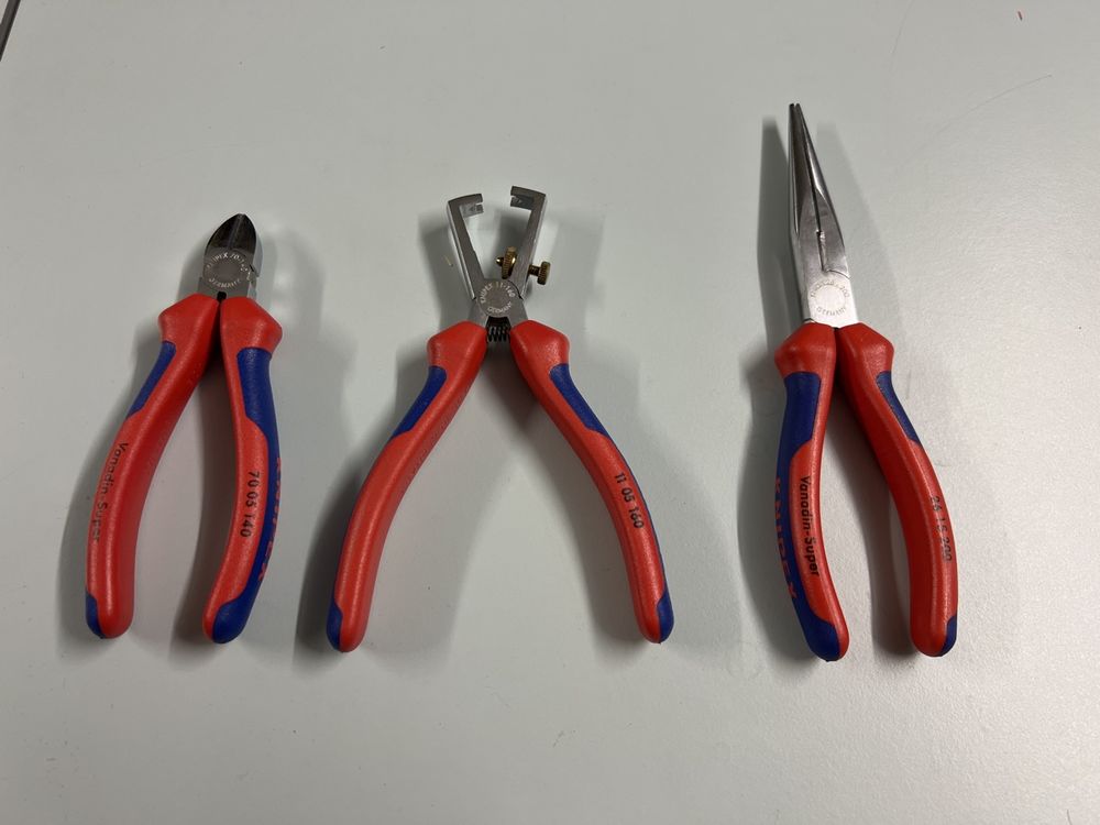 Knipex Pinze Set Pinze per cavo di isolamento Taglierina a punta