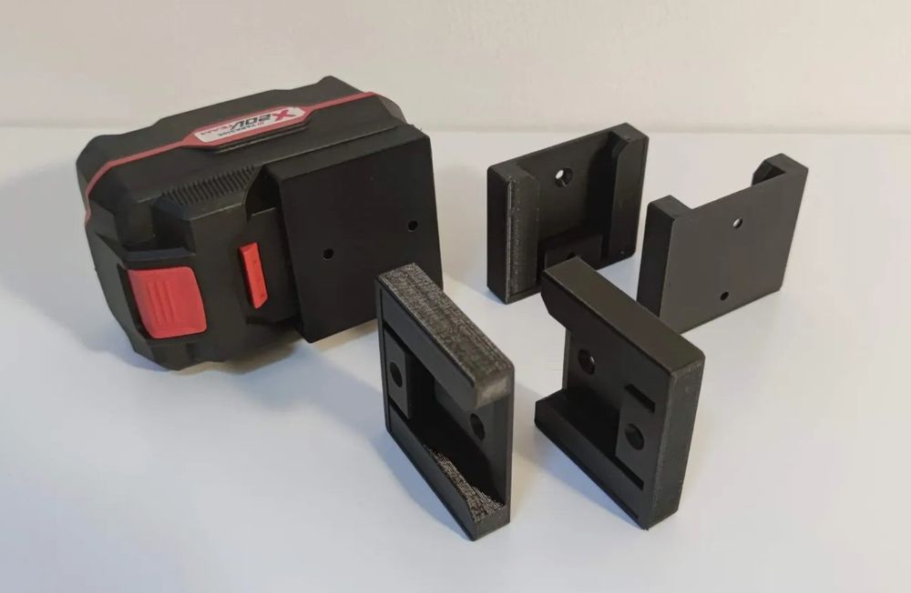 Custodia per batteria Parkside X20V 4er Set Supporto a parete