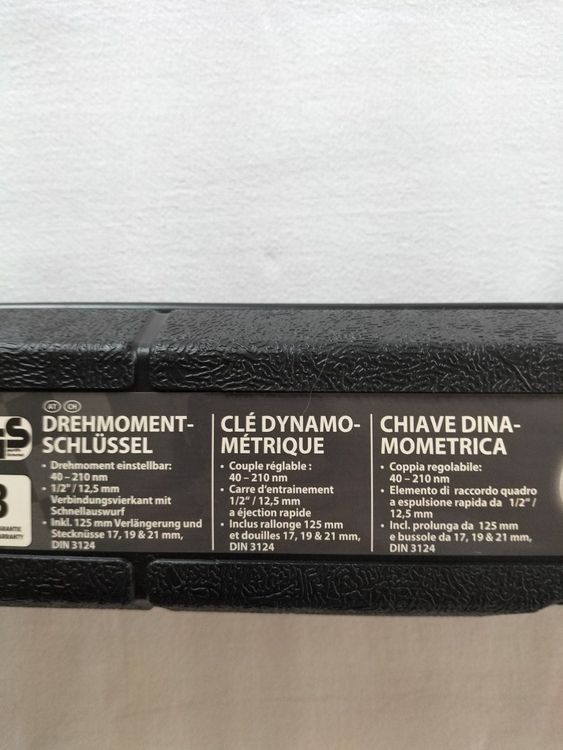 Clessidra dinamometrica XS, 40-210 Nm, come nuova, con bussole - Image 2