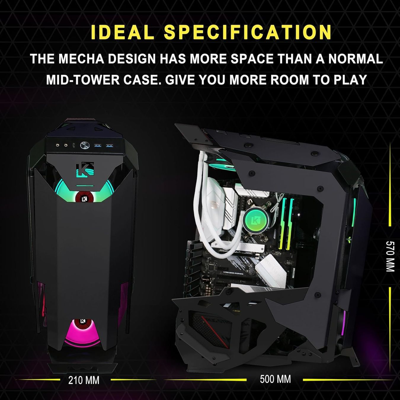 Specia Gaming PC 18 Core Intel E5 3,8Ghz 64GB 1TB RX5700XT - Image 3
