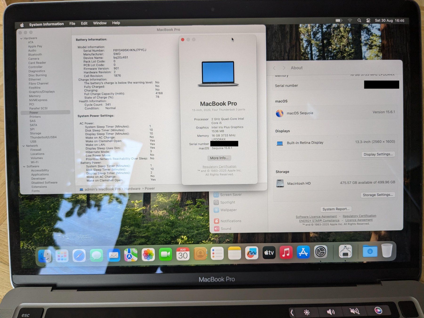MacBook Pro 13.3", 2020, 16 GB di RAM, 512 GB SSD, tastiera USA - Image 3