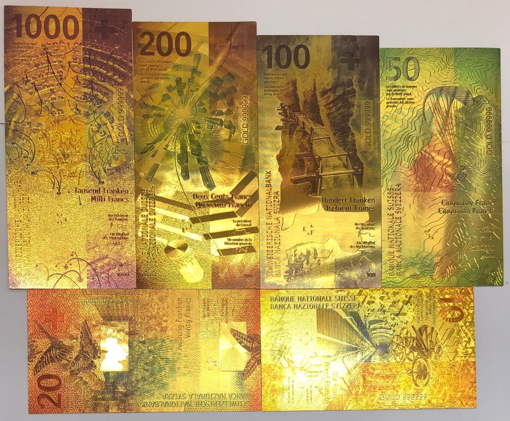 Set di banconote in oro svizzero! - Image 3