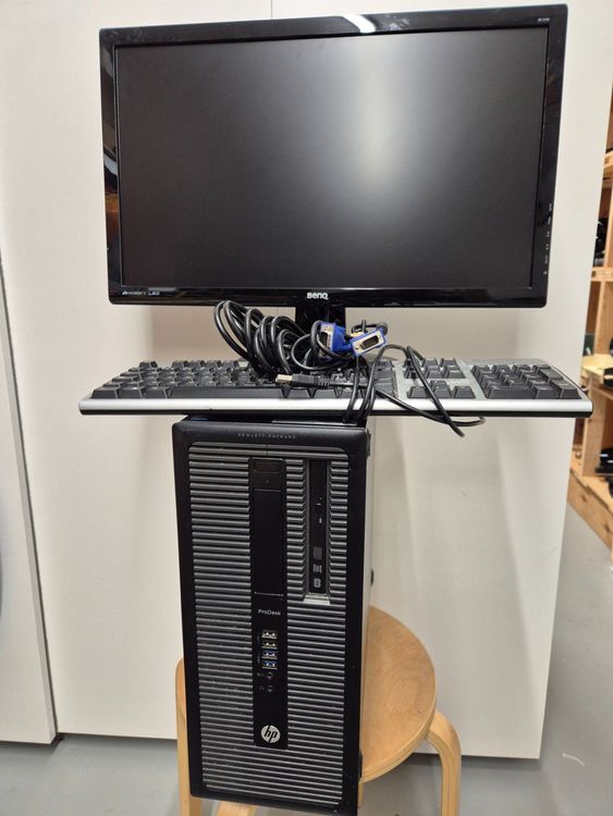 HP Prodesk 600 G1 Tower con Win11PRO e SSD + Display