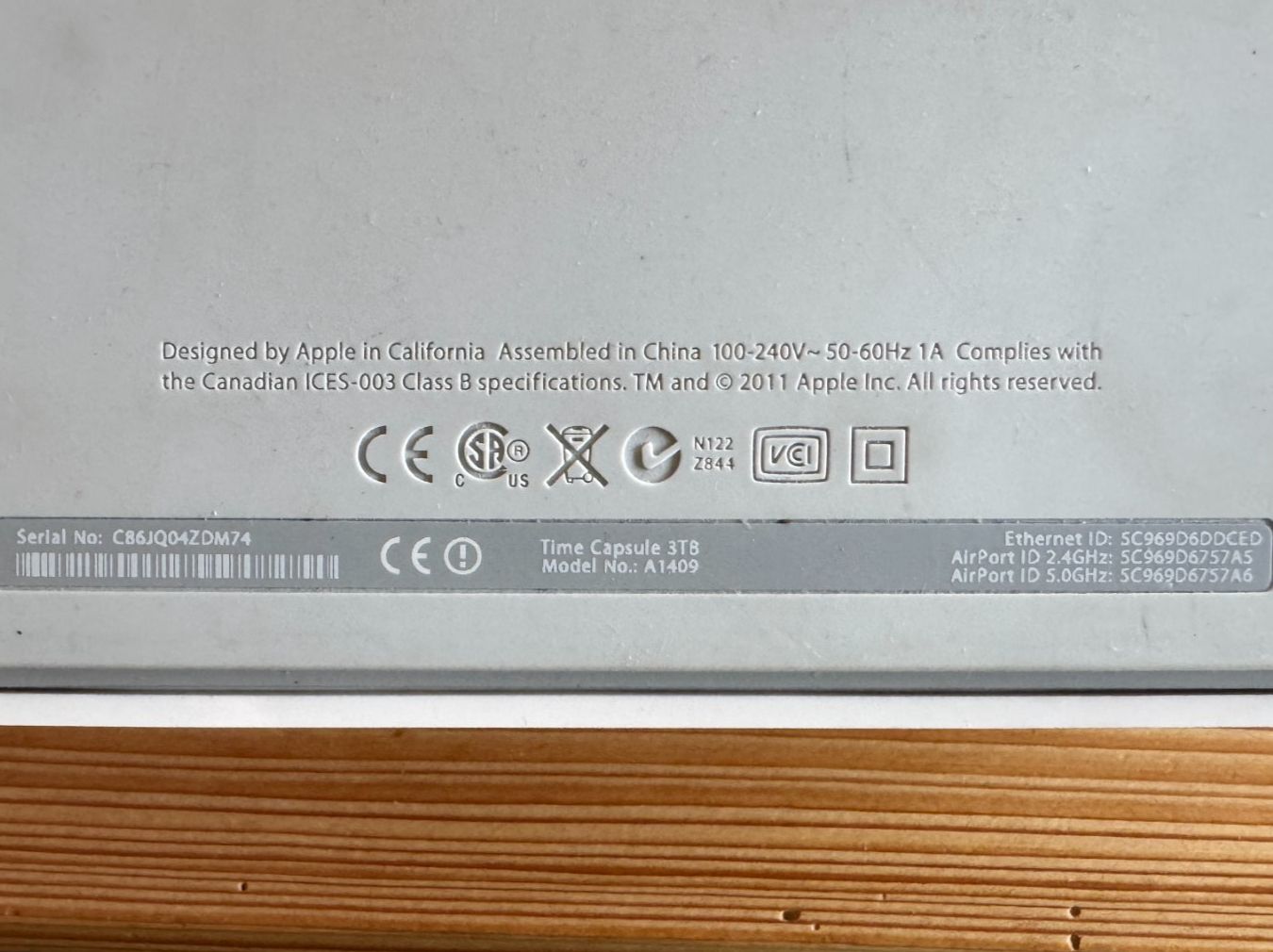 Apple Time Capsule 3TB (A1409) - Image 3