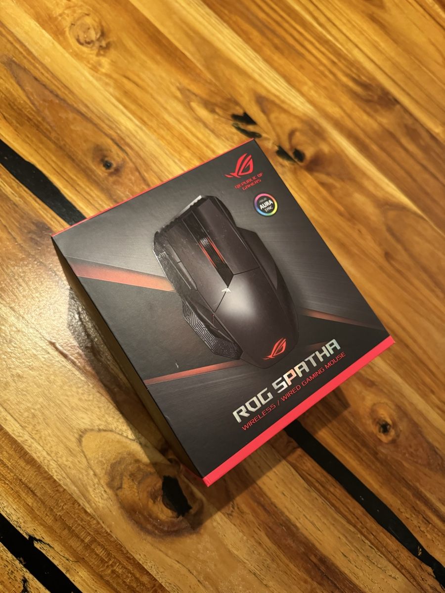 ROG Spatha Gaming Mouse - 1 tasta laterale difettosa con accessori! - Image 1