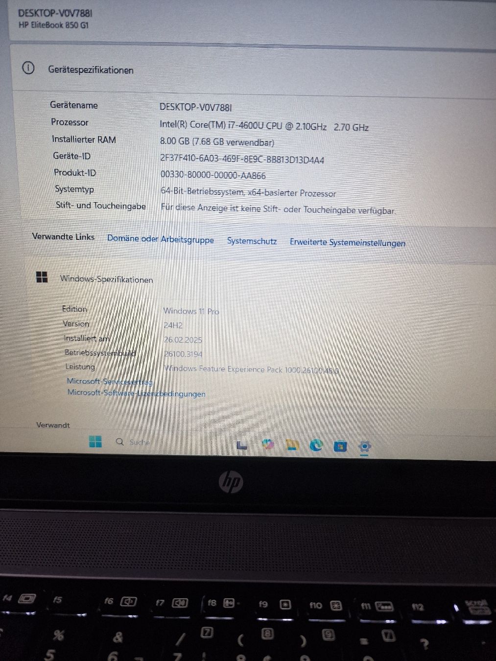 HP Elitebook 850 G1, i7-4600U - Image 3