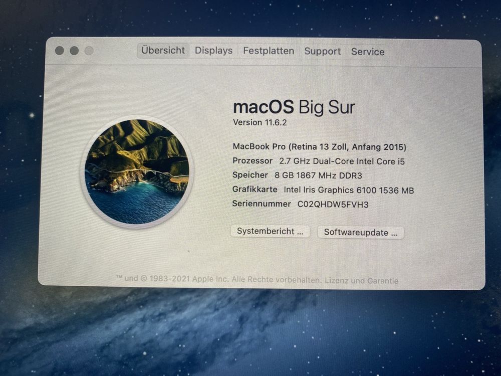 MacBook Pro (Retina 13, inizio 2015) - Ottimo stato!
