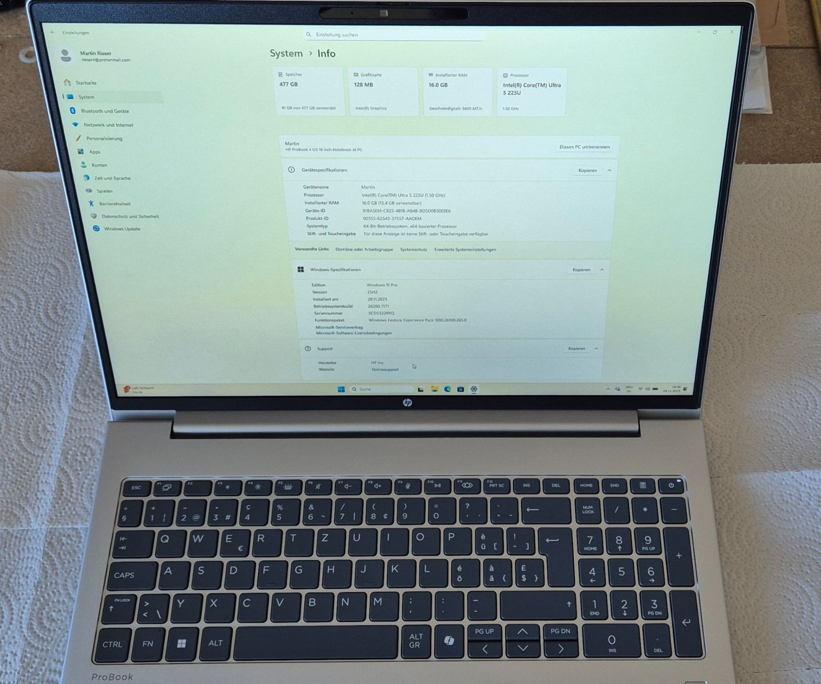 HP ProBook 4 G1i 16 AI PC BC2U0ES - Image 1