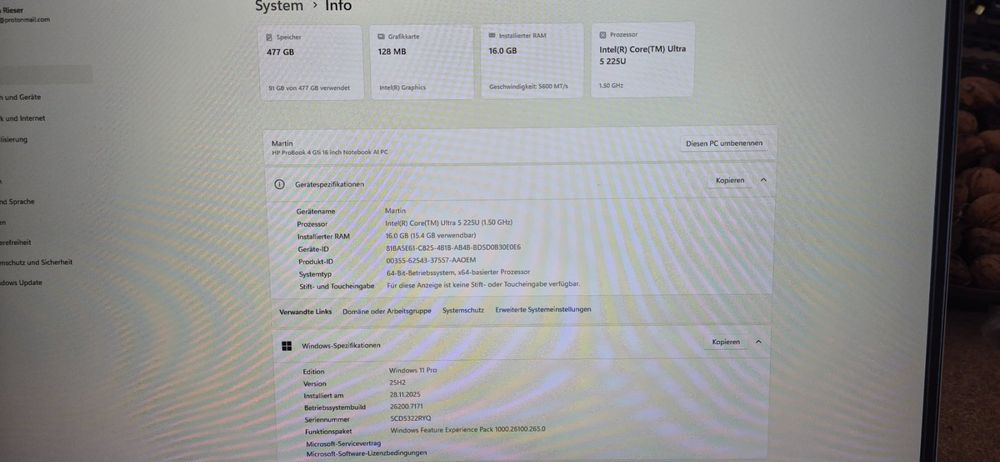 HP ProBook 4 G1i 16 AI PC BC2U0ES - Image 2