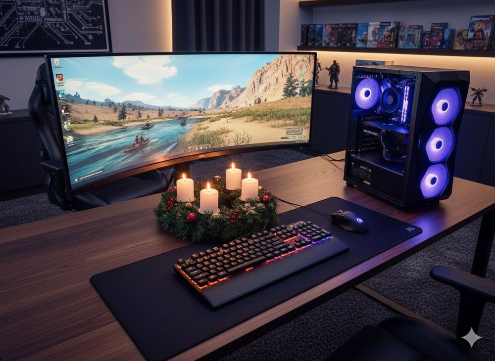 Gamer PC RTX 3050, Intel i7 4GHz, 16GB RAM, 500GB