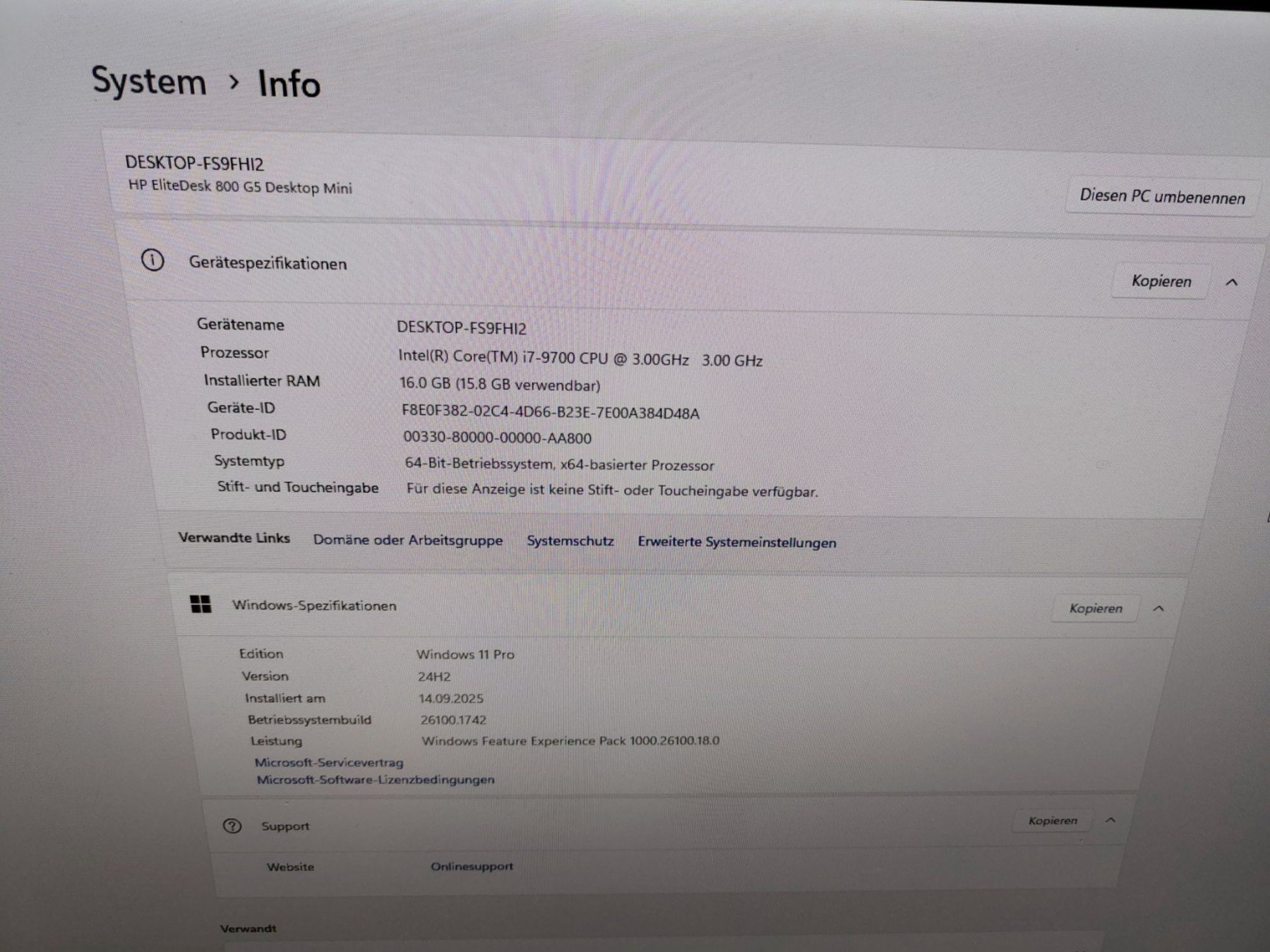HP EliteDesk 800 G5 Desktop Mini - i7-9700, 512GB, W11 Pro - Image 3