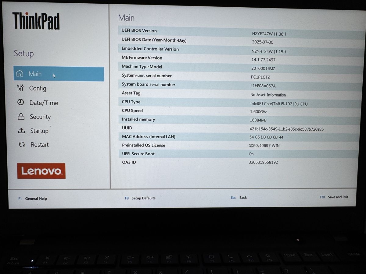 Lenovo ThinkPad T14S Gen 1 - Image 1