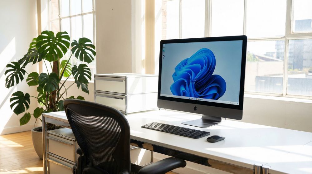 iMacPro come PC Windows 11, display 5K, CPU Xeon e 64 GB di RAM