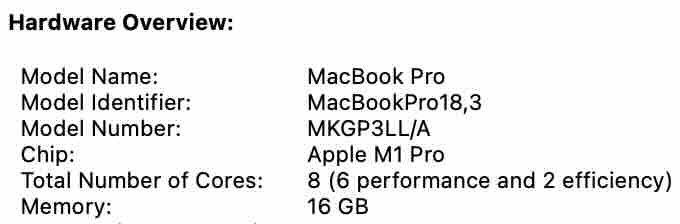 Apple MacBook Pro M1 Pro 14" - 16 GB RAM - 512 GB SSD - Image 2