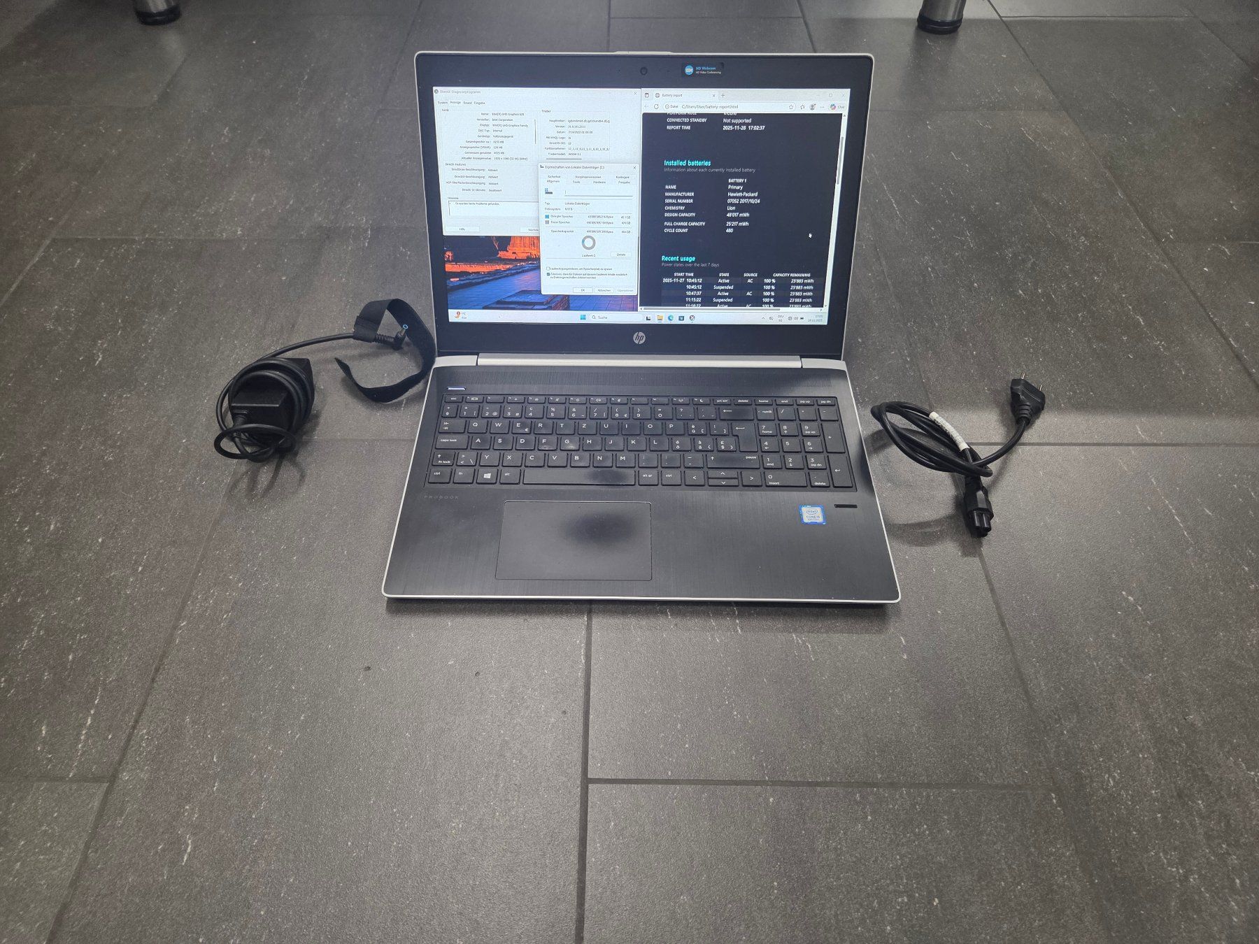 15,7" HP ProBook 450 G5, Win11, i5, 500GB SSD **PORTOFREI** - Image 1