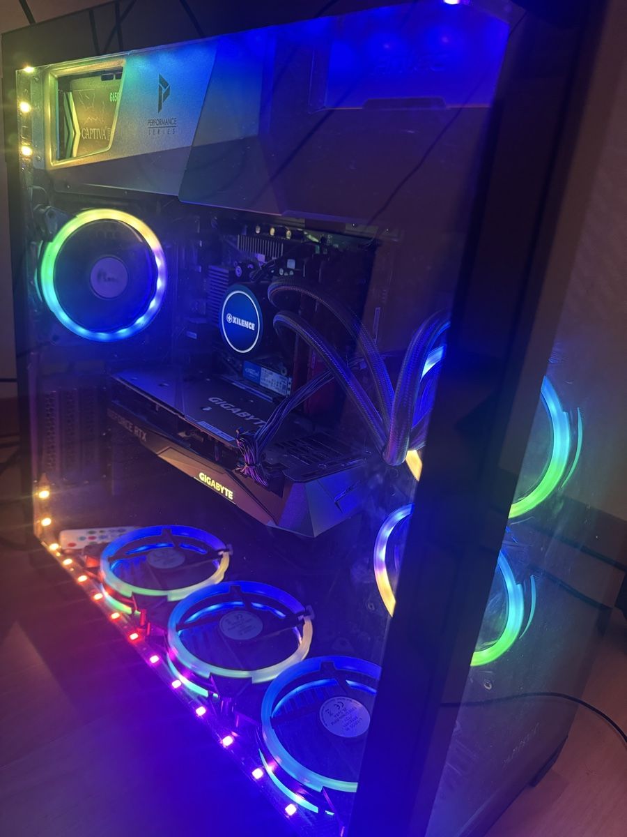 Gaming PC used, 1000 GB, 16 GB,i9-10900KF, RTX 3070 8 - Image 1