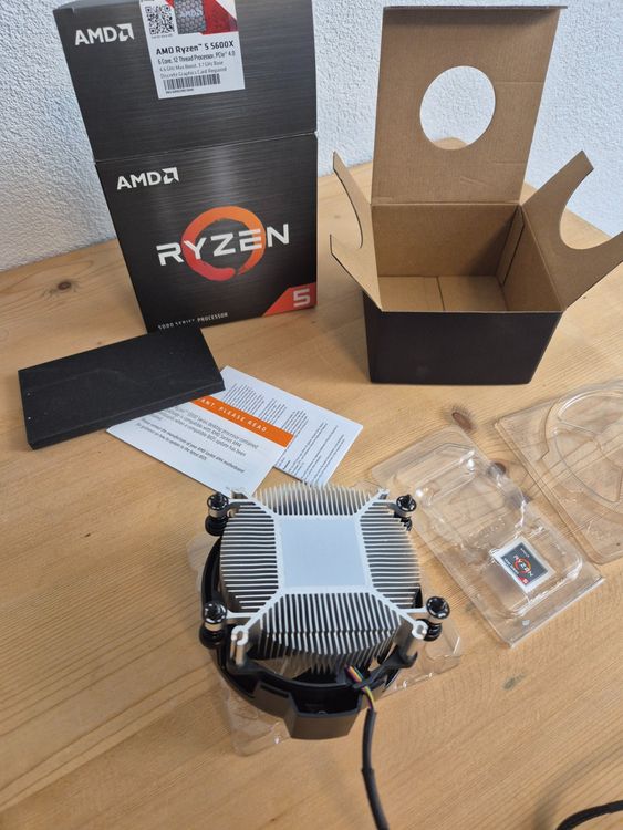 AMD Wraith CPU Air Cooler + OVP di un Ryzen 5 5600X - Image 2